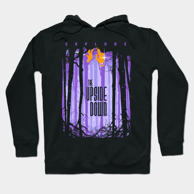 Explore the Upside Down (purple variant) Hoodie by djkopet